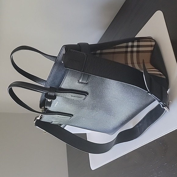 Burberry Handbag, black leather - Picture 4 of 9